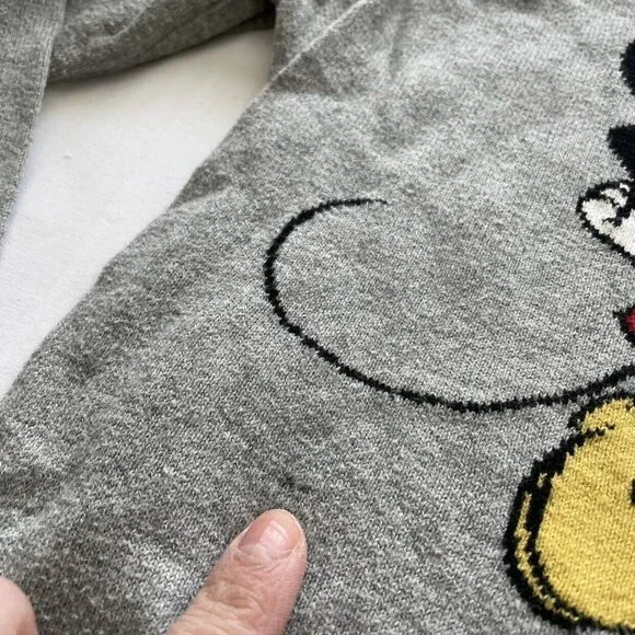 Gap Disney Girls Gray Mickey Mouse Sweater Size 8 - Picture 6 of 6